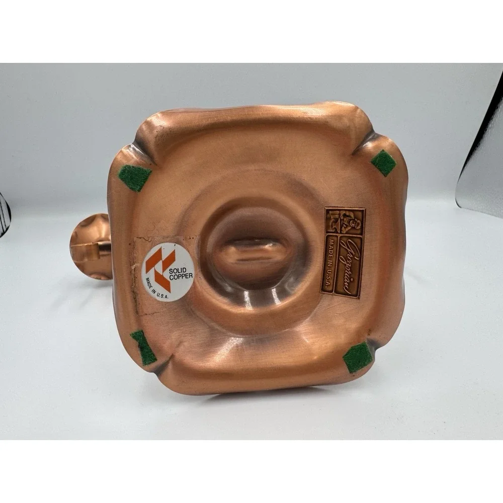 MCM Copper 3-Arm‎ Scroll and Swirl Candelabra Design